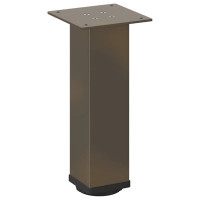 Produktbild för Soffbordsben 4 st naturstål 30-32 cm stål
