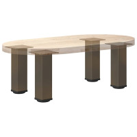 Produktbild för Soffbordsben 4 st naturstål 30-32 cm stål