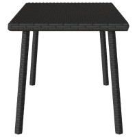 Produktbild för Soffbord för trädgården rektangulärt svart 80x40x37 cm