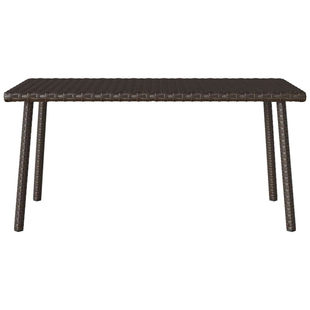 Produktbild för Soffbord för trädgården rektangulärt brunt 80x40x37 cm