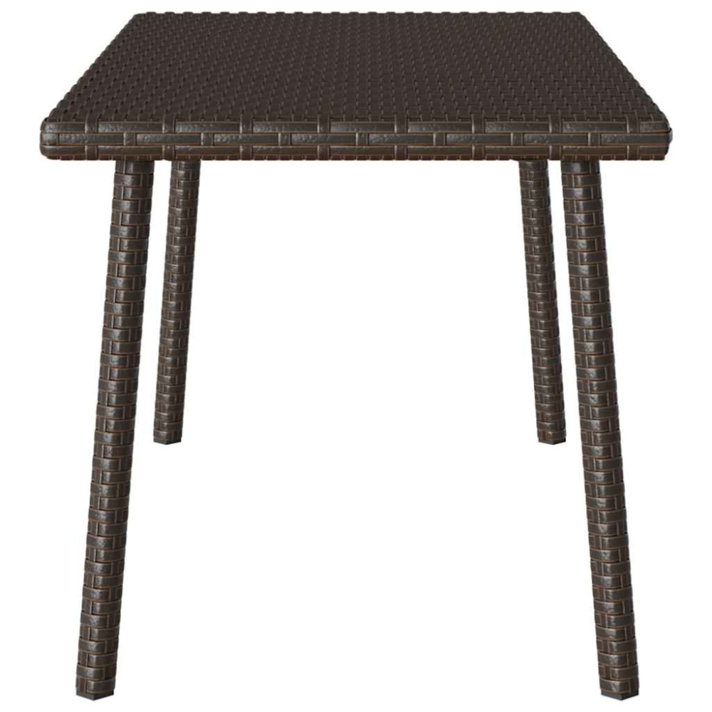 Produktbild för Soffbord för trädgården rektangulärt brunt 80x40x37 cm