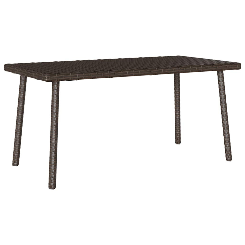 Produktbild för Soffbord för trädgården rektangulärt brunt 80x40x37 cm