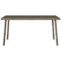 Produktbild för Soffbord för trädgården rektangulärt grått 80x40x37 cm