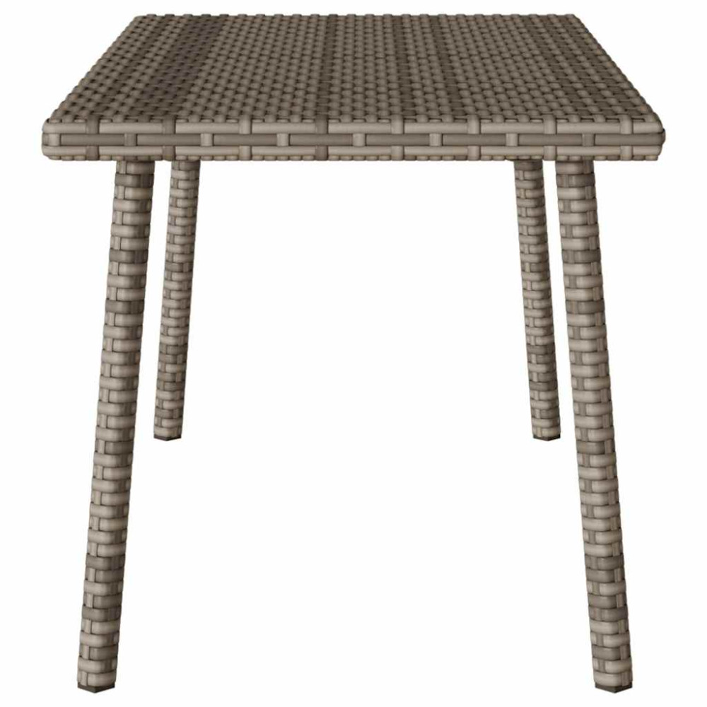 Produktbild för Soffbord för trädgården rektangulärt grått 80x40x37 cm