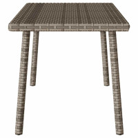 Produktbild för Soffbord för trädgården rektangulärt grått 80x40x37 cm