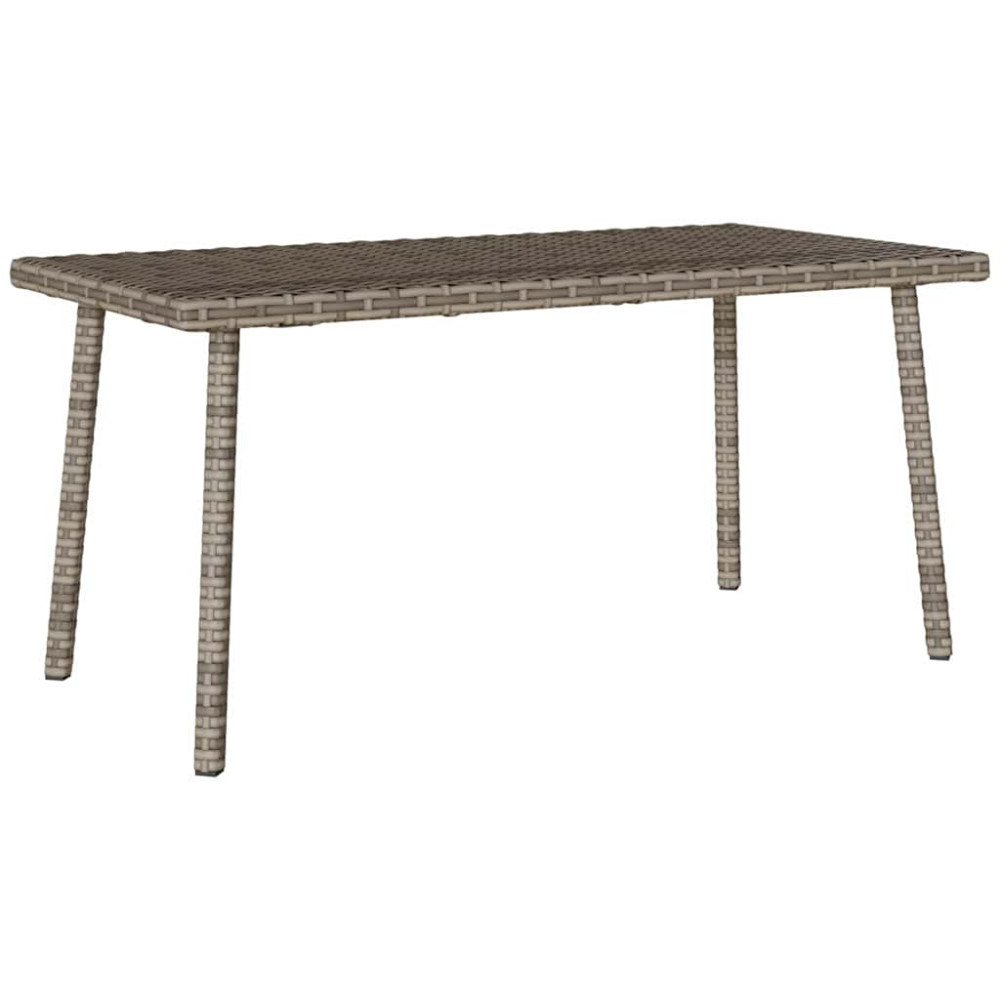 Produktbild för Soffbord för trädgården rektangulärt grått 80x40x37 cm