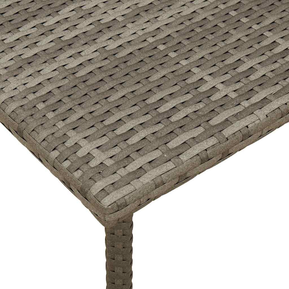 Produktbild för Soffbord för trädgården rektangulärt grått 80x40x37 cm