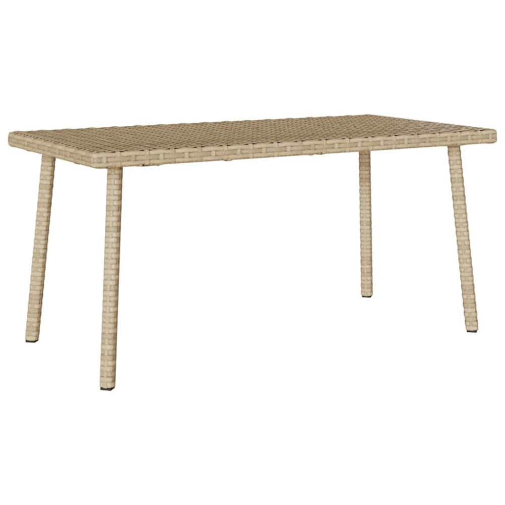 Produktbild för Soffbord för trädgården rektangulärt beige 80x40x37 cm