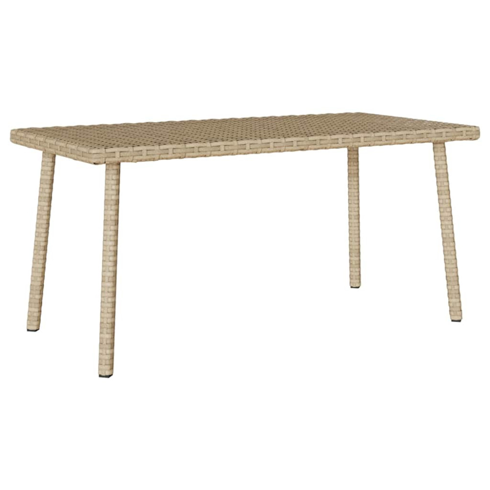 Produktbild för Soffbord för trädgården rektangulärt beige 80x40x37 cm