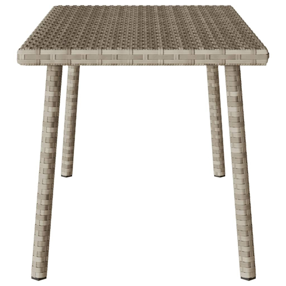 Produktbild för Soffbord för trädgården rektangulärt ljusgrå 80x40x37 cm