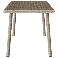 Produktbild för Soffbord för trädgården rektangulärt ljusgrå 80x40x37 cm