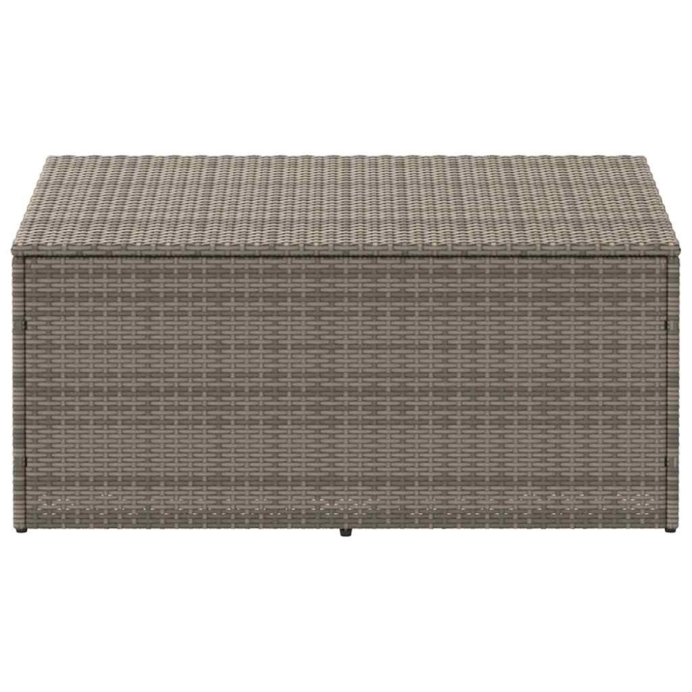 Produktbild för Förvaringslåda för trädgården grå 110x50x58 cm konstrotting