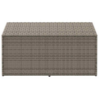 Produktbild för Förvaringslåda för trädgården grå 110x50x58 cm konstrotting