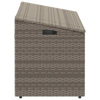 Produktbild för Förvaringslåda för trädgården grå 110x50x58 cm konstrotting