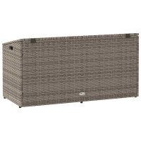 Produktbild för Förvaringslåda för trädgården grå 110x50x58 cm konstrotting