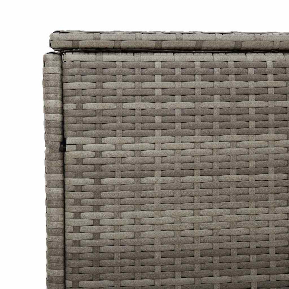 Produktbild för Förvaringslåda för trädgården grå 110x50x58 cm konstrotting