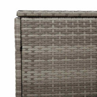 Produktbild för Förvaringslåda för trädgården grå 110x50x58 cm konstrotting