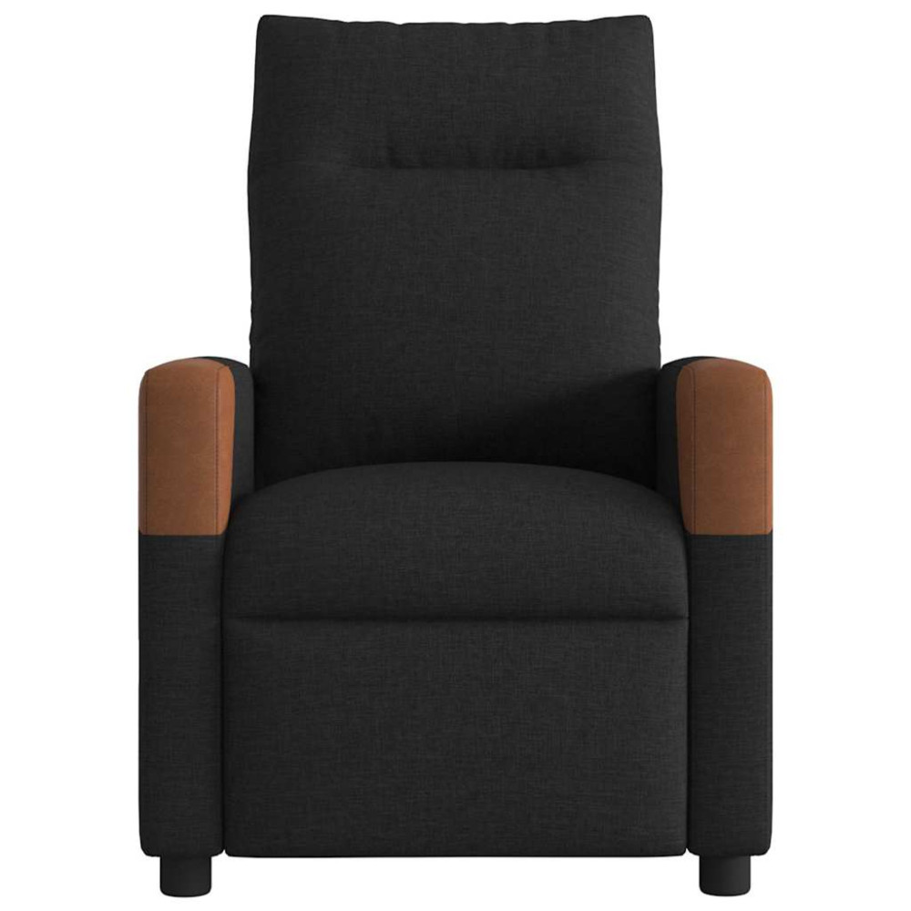 Produktbild för Reclinerfåtölj svart tyg