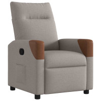 Produktbild för Reclinerfåtölj taupe tyg