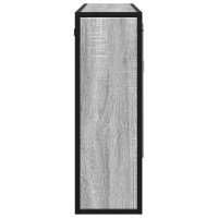 Produktbild för Spegelskåp för badrum Grå Sonoma 65x20x60 cm konstruerat trä