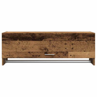 Produktbild för Klädhängare åldrat trä 100x32,5x35 cm konstruerat trä