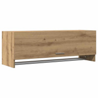 Produktbild för Garderob ek 100x32,5x35 cm konstruerat trä