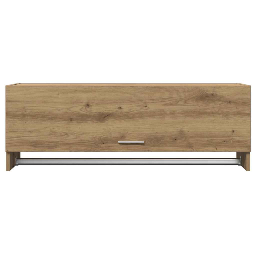 Produktbild för Garderob ek 100x32,5x35 cm konstruerat trä