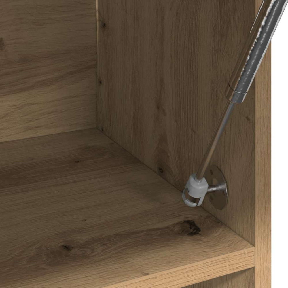Produktbild för Garderob ek 100x32,5x35 cm konstruerat trä