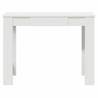 Produktbild för Skrivbord vit 100x45x75 cm konstruerat trä