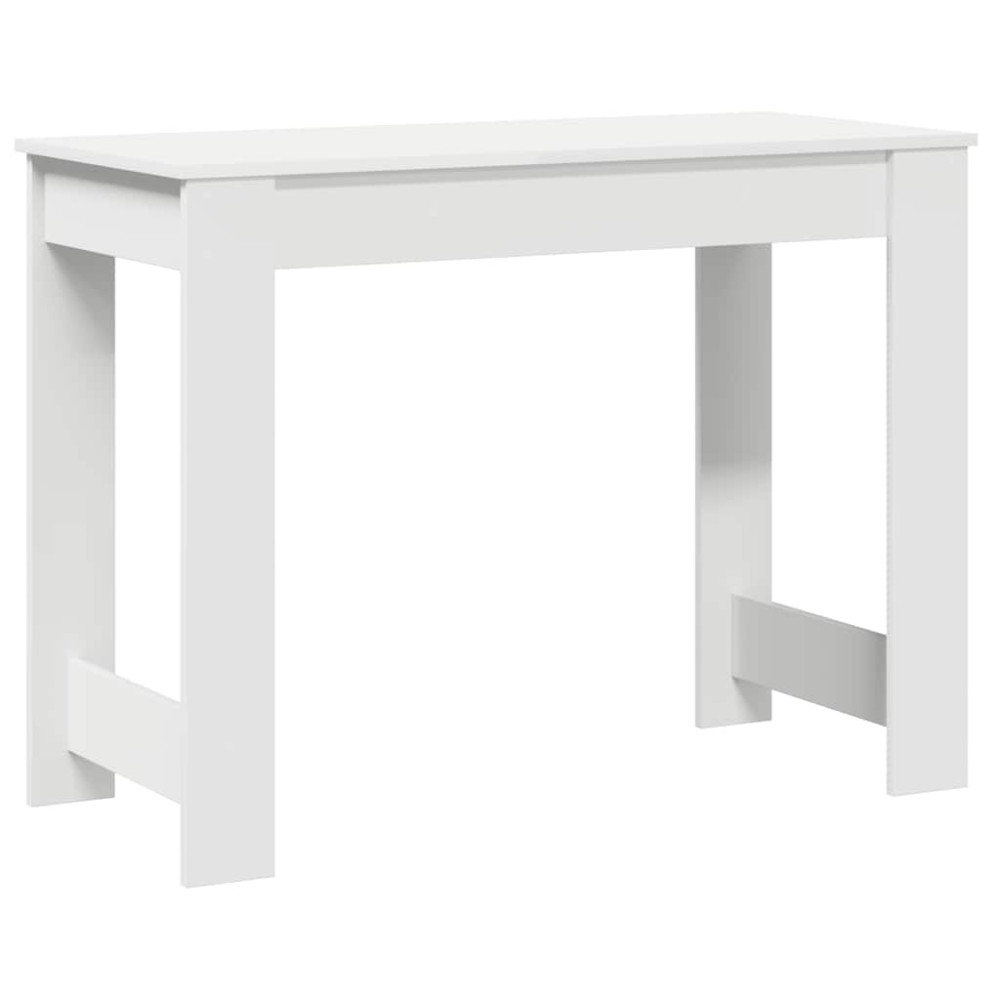 Produktbild för Skrivbord vit 100x45x75 cm konstruerat trä