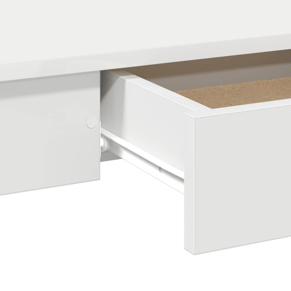 Produktbild för Skrivbord vit 100x45x75 cm konstruerat trä