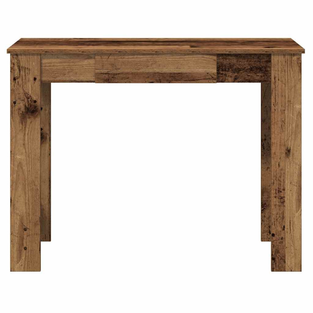 Produktbild för Skrivbord åldrat trä 100x45x75 cm konstruerat trä