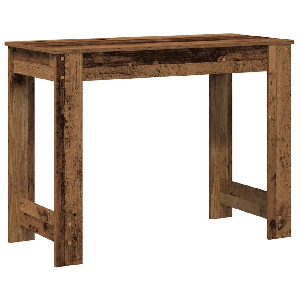 Produktbild för Skrivbord åldrat trä 100x45x75 cm konstruerat trä