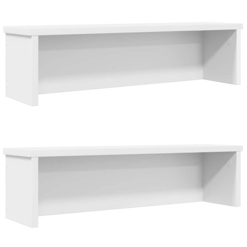 vidaXL Köksställ stapelbara 2 st vit 50x15x16 cm