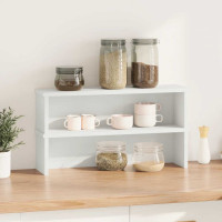 Produktbild för Köksställ stapelbara 2 st vit 50x15x16 cm