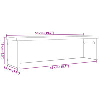 Produktbild för Köksställ stapelbara 2 st vit 50x15x16 cm