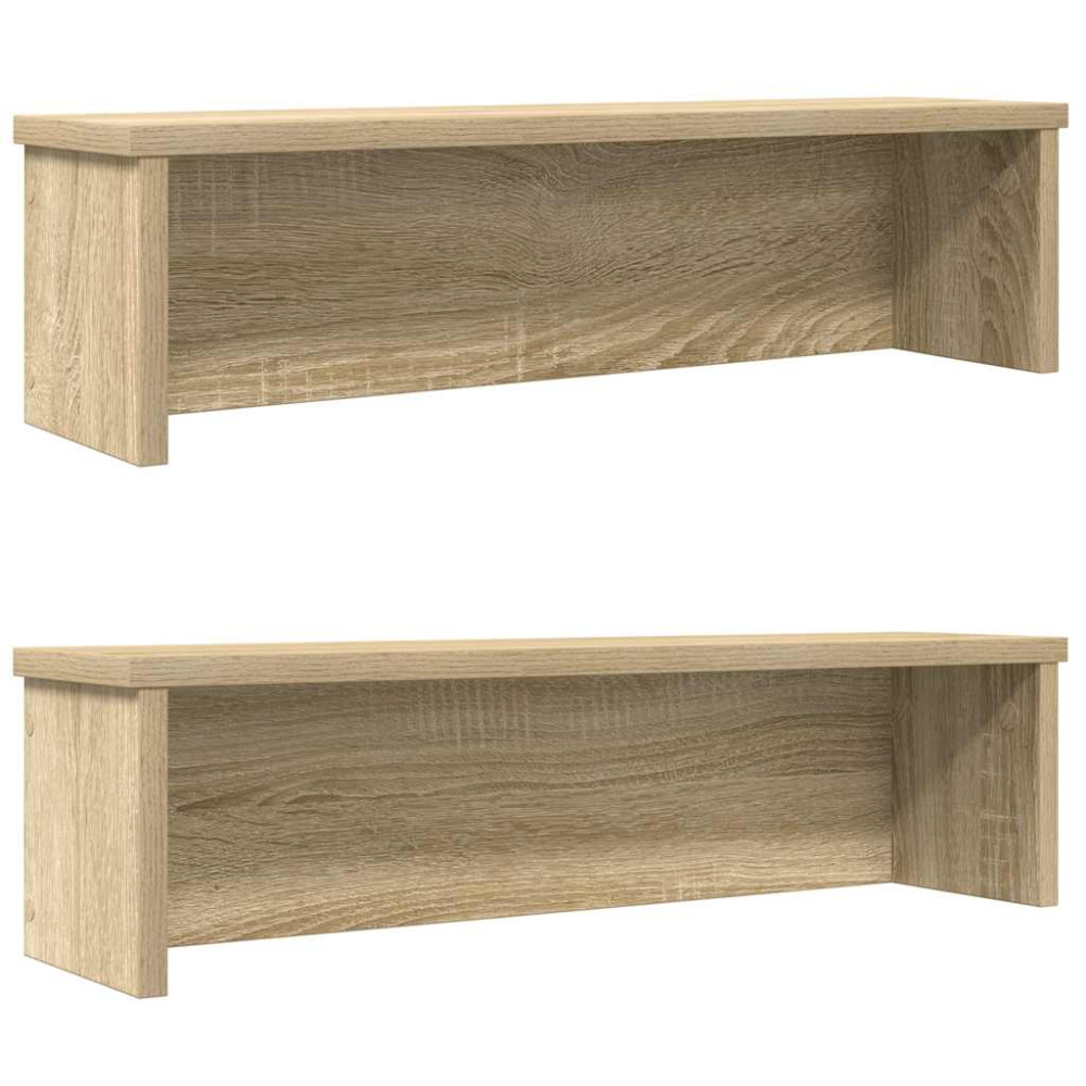 Produktbild för Köksställ stapelbara 2 st sonoma-ek 50x15x16 cm