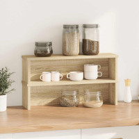Produktbild för Köksställ stapelbara 2 st sonoma-ek 50x15x16 cm