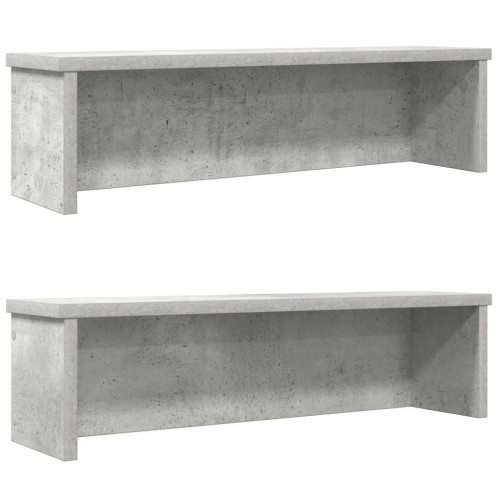 vidaXL Köksställ stapelbara 2 st betonggrå 50x15x16 cm