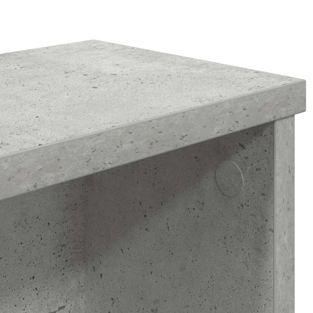 Produktbild för Köksställ stapelbara 2 st betonggrå 50x15x16 cm