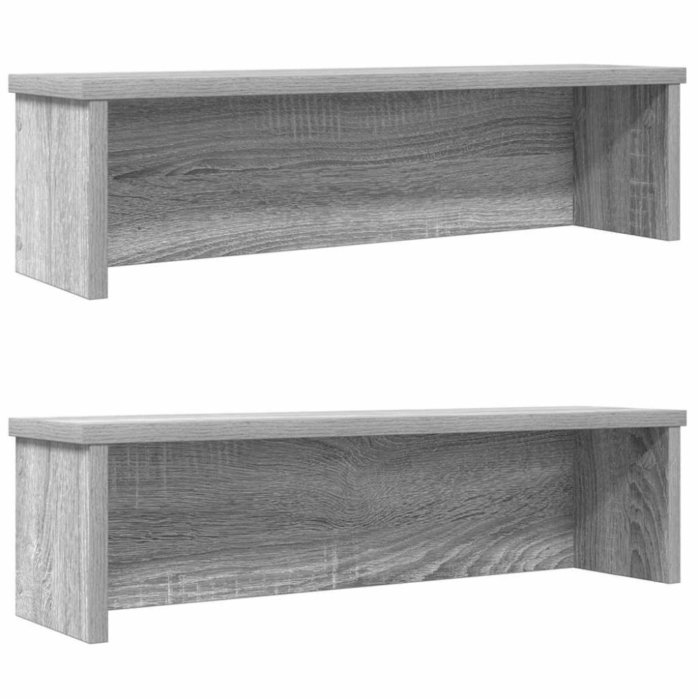 Produktbild för Köksställ stapelbara 2 st grå sonoma 50x15x16 cm