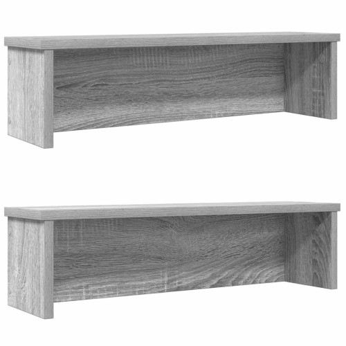 vidaXL Köksställ stapelbara 2 st grå sonoma 50x15x16 cm