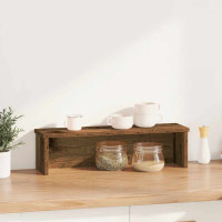 Produktbild för Köksställ stapelbara åldrat trä 50x15x16 cm konstruerat trä