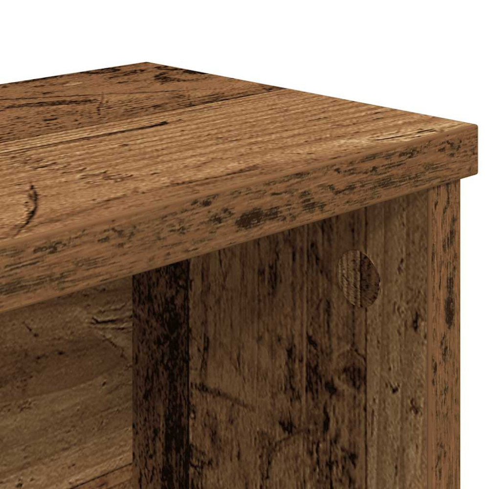 Produktbild för Köksställ stapelbara åldrat trä 50x15x16 cm konstruerat trä