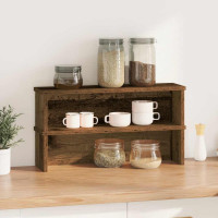 Produktbild för Köksställ stapelbara 2 st åldrat trä 50x15x16 cm
