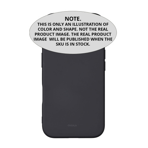ONSALA Back Silicone Touch Recycled iPhone 16e/17e Black