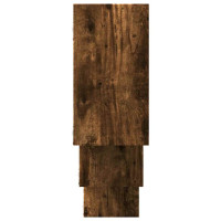 Produktbild för Vägghylla rökfärgad ek 159x18x66 cm konstruerat trä