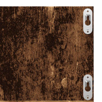 Produktbild för CD-hylla åldrat trä 75x18x18 cm konstruerat trä