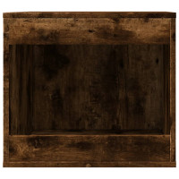 Produktbild för Skåp för kattlåda rökfärgad ek 47x59x42 cm konstruerat trä