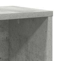 Produktbild för Bokhylla betonggrå 60x24x76,5 cm konstruerat trä